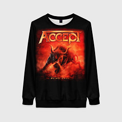 Свитшот женский Accept: Hell Bull, цвет: 3D-черный