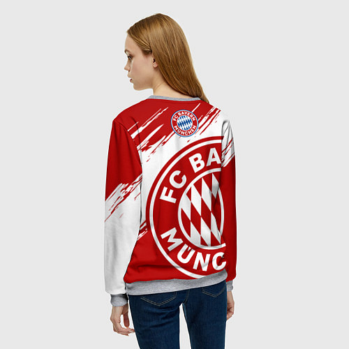 Женский свитшот ФК Бавария / 3D-Меланж – фото 4