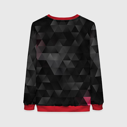 Женский свитшот BMW: Polygon / 3D-Красный – фото 2