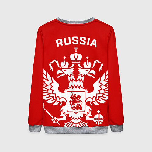 Женский свитшот Red Russia / 3D-Меланж – фото 2