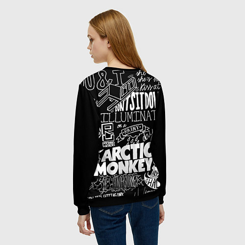 Женский свитшот Arctic Monkeys: I'm in a Vest / 3D-Черный – фото 4