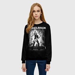 Свитшот женский Nickelback Rock, цвет: 3D-черный — фото 2