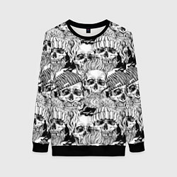 Женский свитшот Hipster skulls