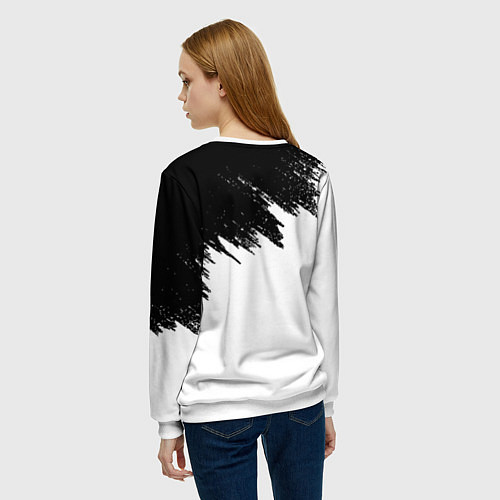 Женский свитшот BTS: White & Black / 3D-Белый – фото 4