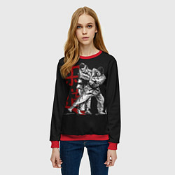 Свитшот женский Judo, цвет: 3D-красный — фото 2