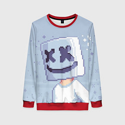 Свитшот женский Marshmello Pixel, цвет: 3D-красный