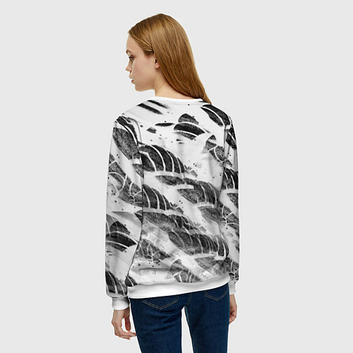 Женский свитшот Hollow Knight / 3D-Белый – фото 4