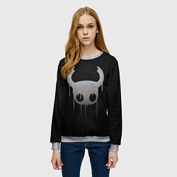 Свитшот женский Hollow Knight, цвет: 3D-меланж — фото 2