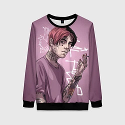 Свитшот женский Lil Peep, цвет: 3D-черный