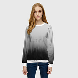 Свитшот женский Death Stranding Лес, цвет: 3D-белый — фото 2