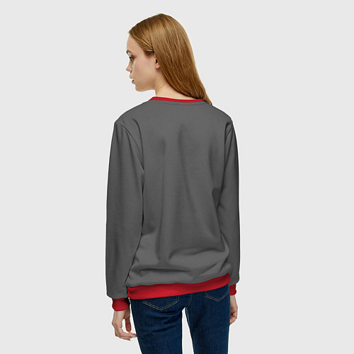Женский свитшот Король и Шут / 3D-Красный – фото 4