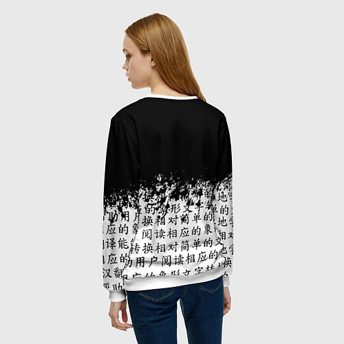 Женский свитшот SENPAI / 3D-Белый – фото 4