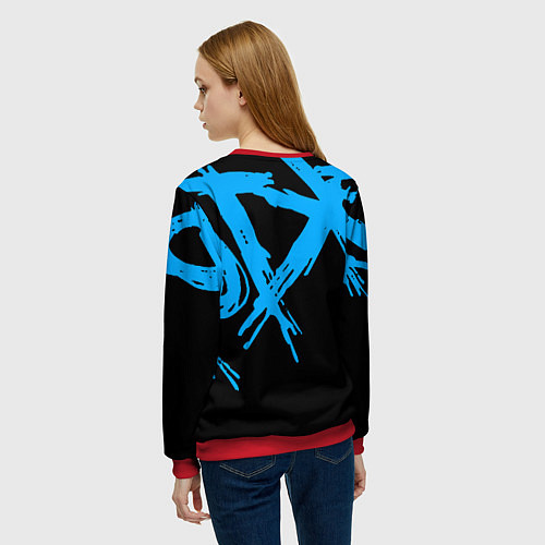 Женский свитшот Сектор Газа / 3D-Красный – фото 4