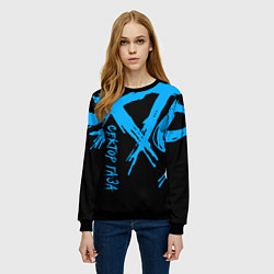 Свитшот женский Сектор Газа, цвет: 3D-черный — фото 2