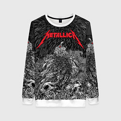 Женский свитшот Metallica птица на черепах