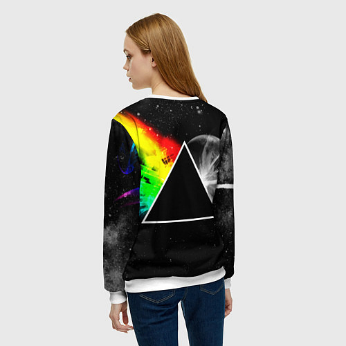 Женский свитшот PINK FLOYD / 3D-Белый – фото 4