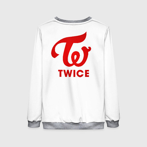 Женский свитшот TWICE / 3D-Меланж – фото 2