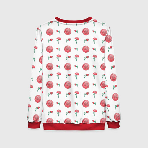 Женский свитшот Спокойная лисичка / 3D-Красный – фото 2