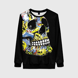 Свитшот женский Graffiti - Skull, цвет: 3D-черный