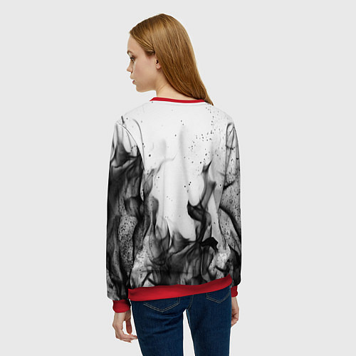 Женский свитшот LINDEMANN: Black Fire / 3D-Красный – фото 4