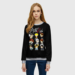 Свитшот женский Stray Kids, цвет: 3D-меланж — фото 2