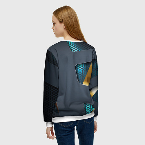 Женский свитшот Mass Effect N7 / 3D-Белый – фото 4