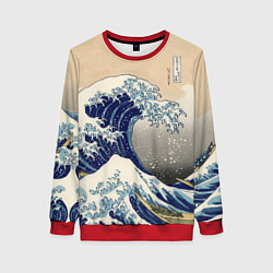 Женский свитшот Kanagawa Wave Art
