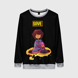 Свитшот женский UNDERTALE FRISK, цвет: 3D-меланж