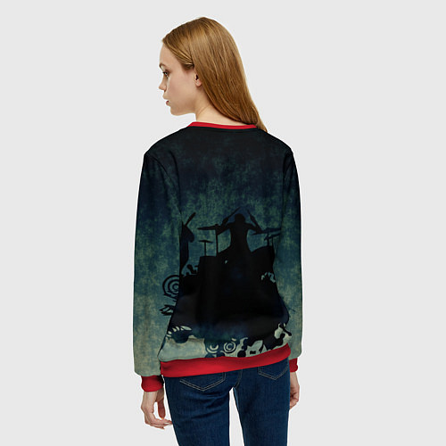 Женский свитшот Алиса / 3D-Красный – фото 4