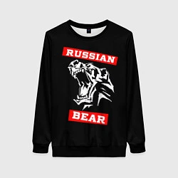 Женский свитшот RUSSIAN BEAR - WILD POWER