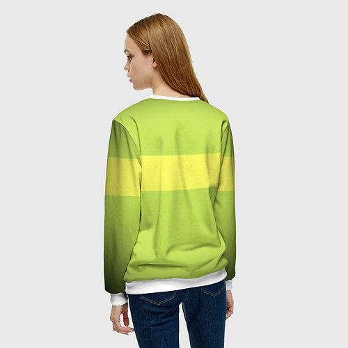 Женский свитшот UNDERTALE CHARA / 3D-Белый – фото 4