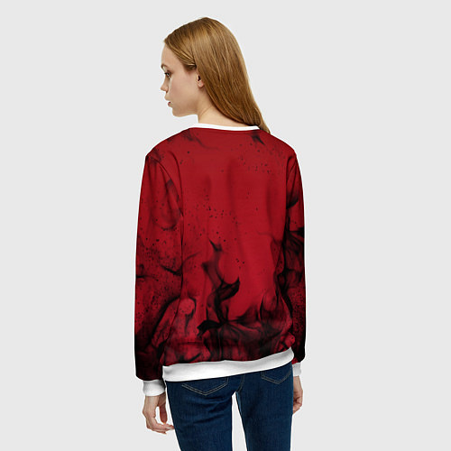 Женский свитшот CHICAGO BULLS / 3D-Белый – фото 4