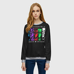 Свитшот женский JoJo Bizarre Adventure, цвет: 3D-меланж — фото 2