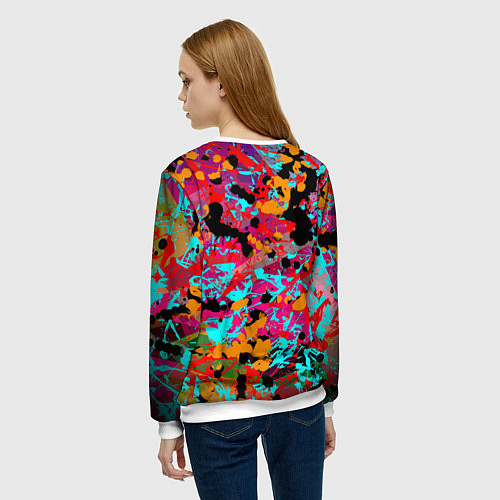 Женский свитшот Руки Вверх / 3D-Белый – фото 4