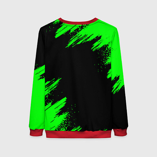 Женский свитшот MINECRAFT CREEPER / 3D-Красный – фото 2