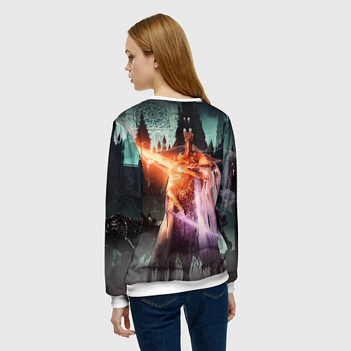 Женский свитшот Dark Souls 3 Pontiff Sulyvahn / 3D-Белый – фото 4