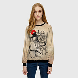 Свитшот женский Масутацу Ояма, цвет: 3D-черный — фото 2