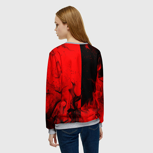 Женский свитшот АлисА / 3D-Меланж – фото 4