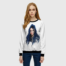 Свитшот женский BILLIE EILISH, цвет: 3D-черный — фото 2