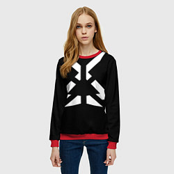 Свитшот женский MOZA, цвет: 3D-красный — фото 2