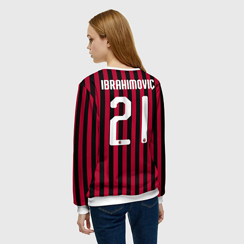 Женский свитшот Ibrahimovic home 19-20 / 3D-Белый – фото 4