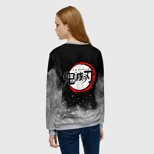 Женский свитшот KIMETSU NO YAIBA / 3D-Меланж – фото 4