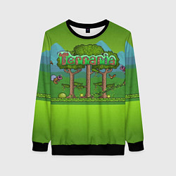 Свитшот женский Terraria, цвет: 3D-черный