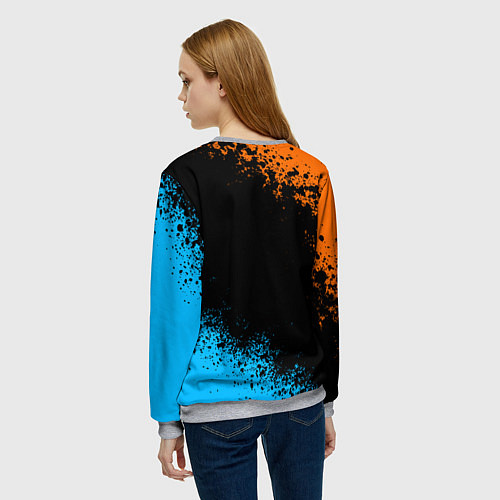 Женский свитшот PORTAL / 3D-Меланж – фото 4
