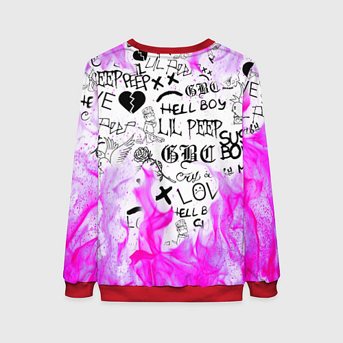 Женский свитшот LIL PEEP / 3D-Красный – фото 2
