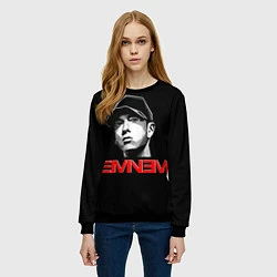 Свитшот женский Eminem, цвет: 3D-черный — фото 2
