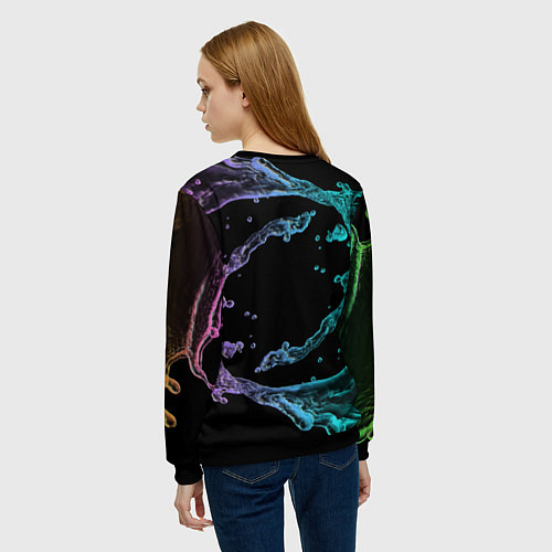 Женский свитшот BILLIE EILISH / 3D-Черный – фото 4