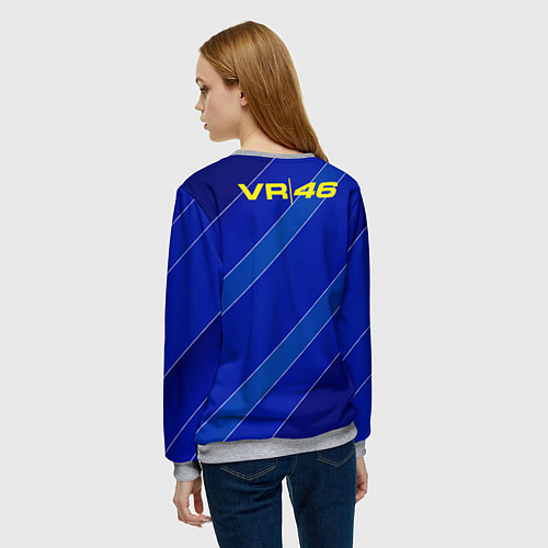 Женский свитшот Valentino Rossi / 3D-Меланж – фото 4