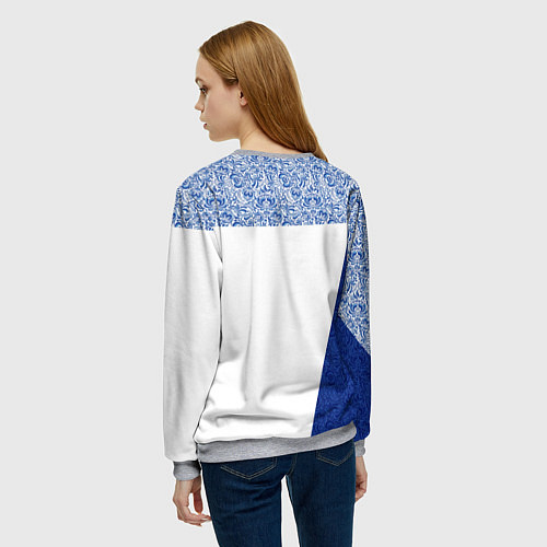 Женский свитшот Форма России / 3D-Меланж – фото 4