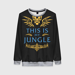 Свитшот женский This is my Jungle, цвет: 3D-меланж